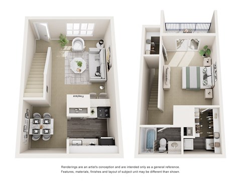 Floor plan for 1 bed, 1 bath, 795 sqft